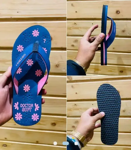Women fabric slippers 4×7 